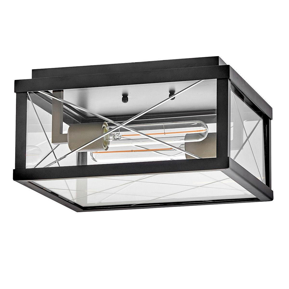 HÄNGELEUCHTE Hinkley 15,9/30,5/30,5 cm  - Schwarz, Design, Glas/Metall (15,9/30,5/30,5cm) - Elstead Lighting