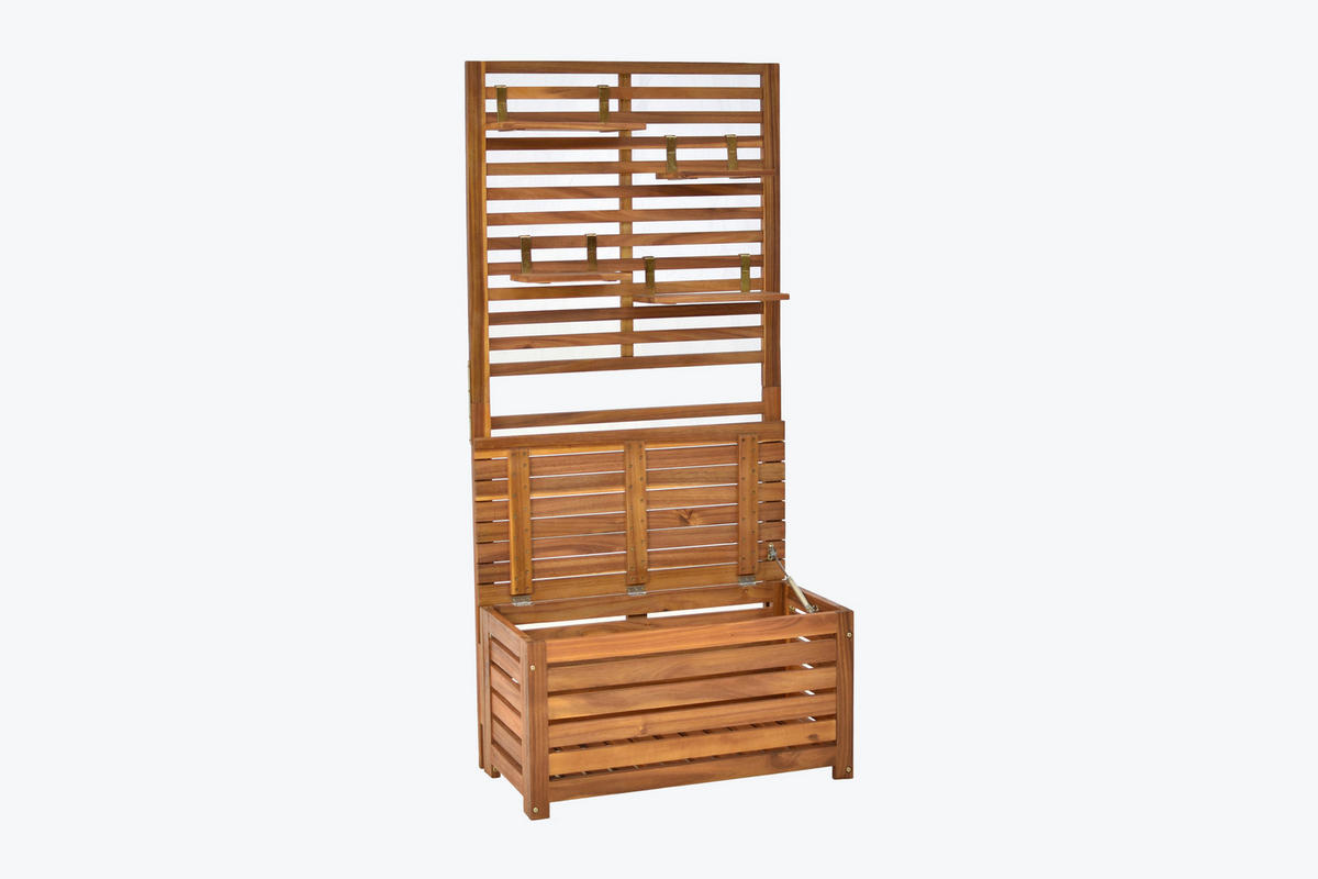 SICHTSCHUTZ - Akaziefarben, KONVENTIONELL, Holz (80/170/45cm) - Gardenson