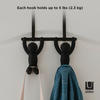 TÜRGARDEROBE Schwarz  - Schwarz, Basics, Kunststoff/Metall (11/30/22cm) - Umbra