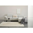 ECKSOFA  in Leinenoptik Hellgrau, Grauweiß  270/171 cm  - Schwarzchrom/Hellgrau, Design, Holz/Kunststoff (270/171cm) - Xora