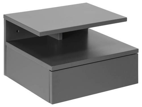 NACHTSCHRANK 35/22,5/32 cm  - Grau, Design, Holzwerkstoff (35/22,5/32cm)