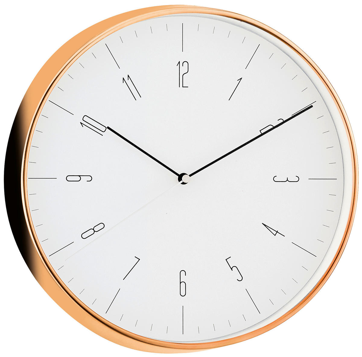 WANDUHR  Kupferfarben 30,0 cm  - Kupferfarben, Basics, Kunststoff (30,0cm)