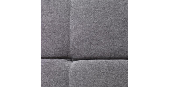 ECKSOFA in Velours Dunkelgrau  - Dunkelgrau/Silberfarben, Design, Textil/Metall (201/295cm) - Hom`in