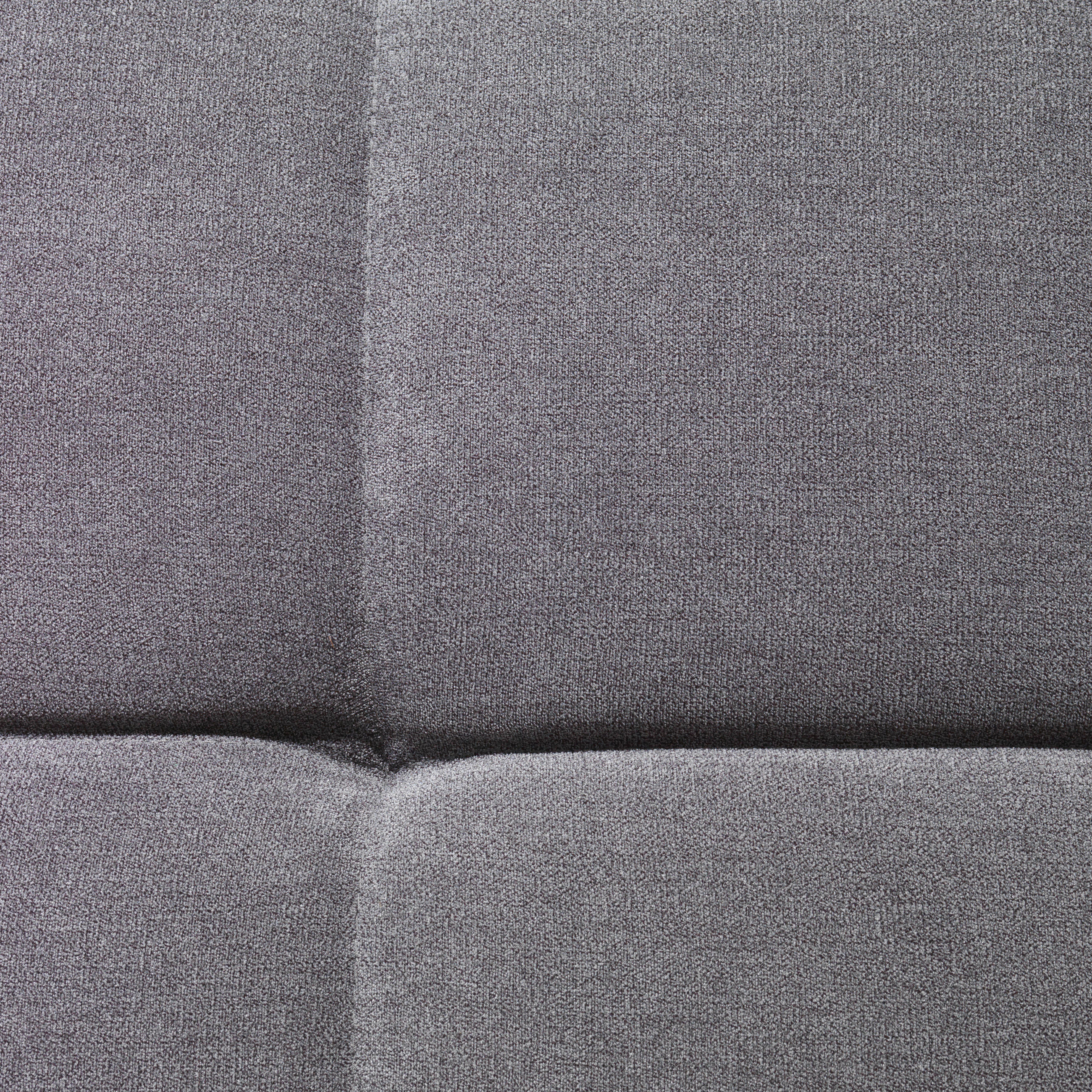 ECKSOFA Dunkelgrau Webstoff  - Dunkelgrau/Silberfarben, Design, Textil/Metall (295/201cm) - Hom`in