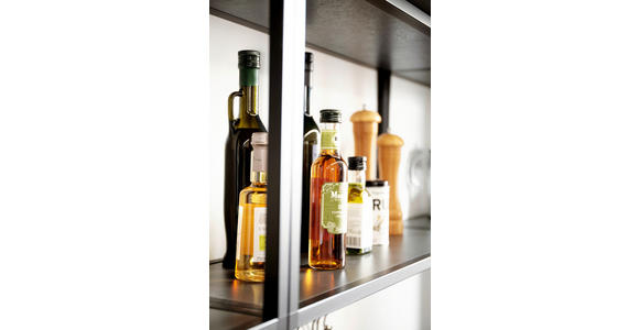 EINBAUKÜCHE   - Dunkelblau, Design, Holzwerkstoff - Novel