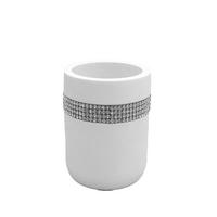 ZAHNPUTZBECHER Kunststoff  - Weiß, Basics, Kunststoff (7,5/9,9/7,5cm) - Sadena