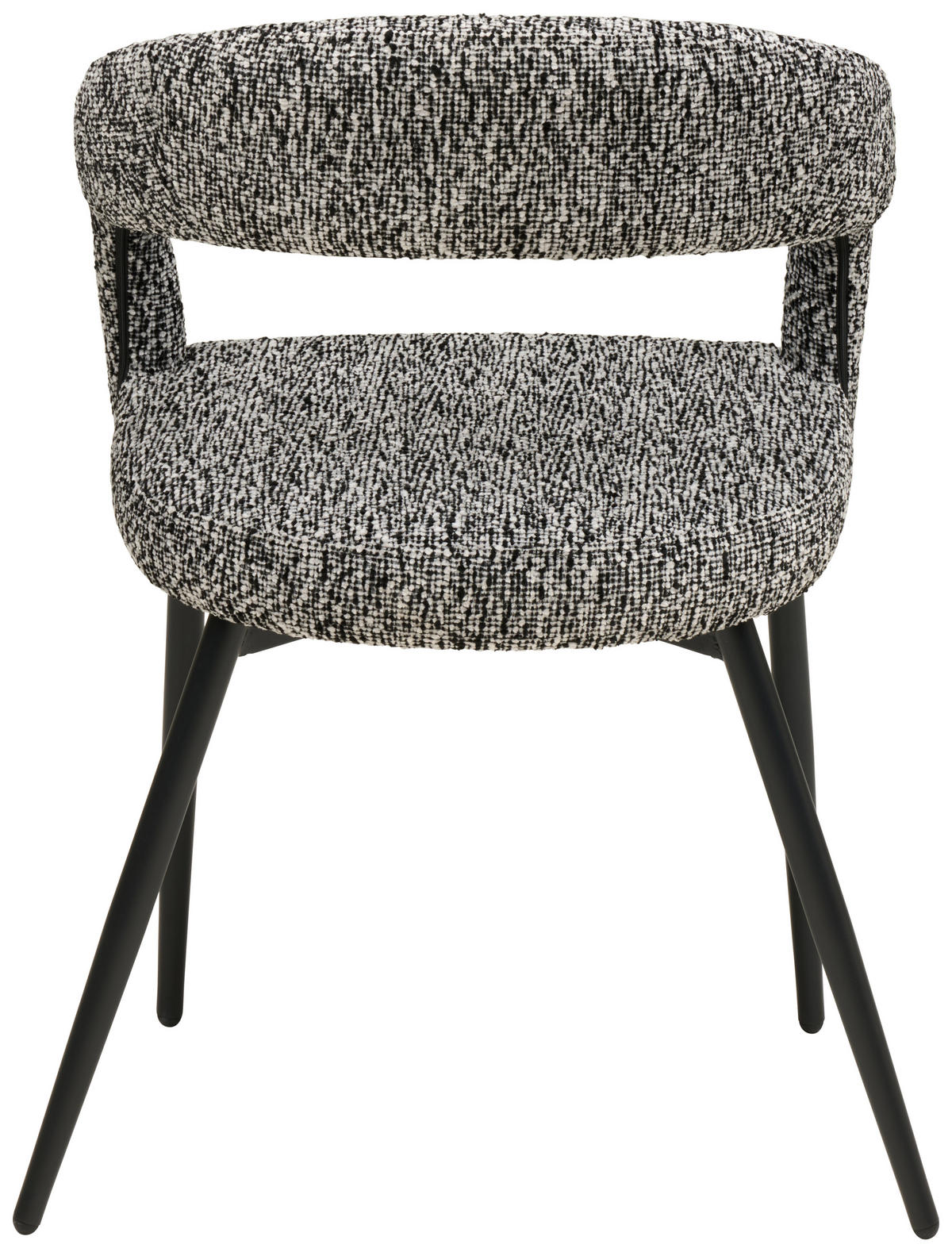 ARMLEHNSTUHL   Chenille  - Schwarz, MODERN, Textil/Metall (59/79,5/60cm) - MID.YOU