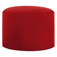 POUF in Textil Rot  - Rot, Design, Textil (50/30cm)