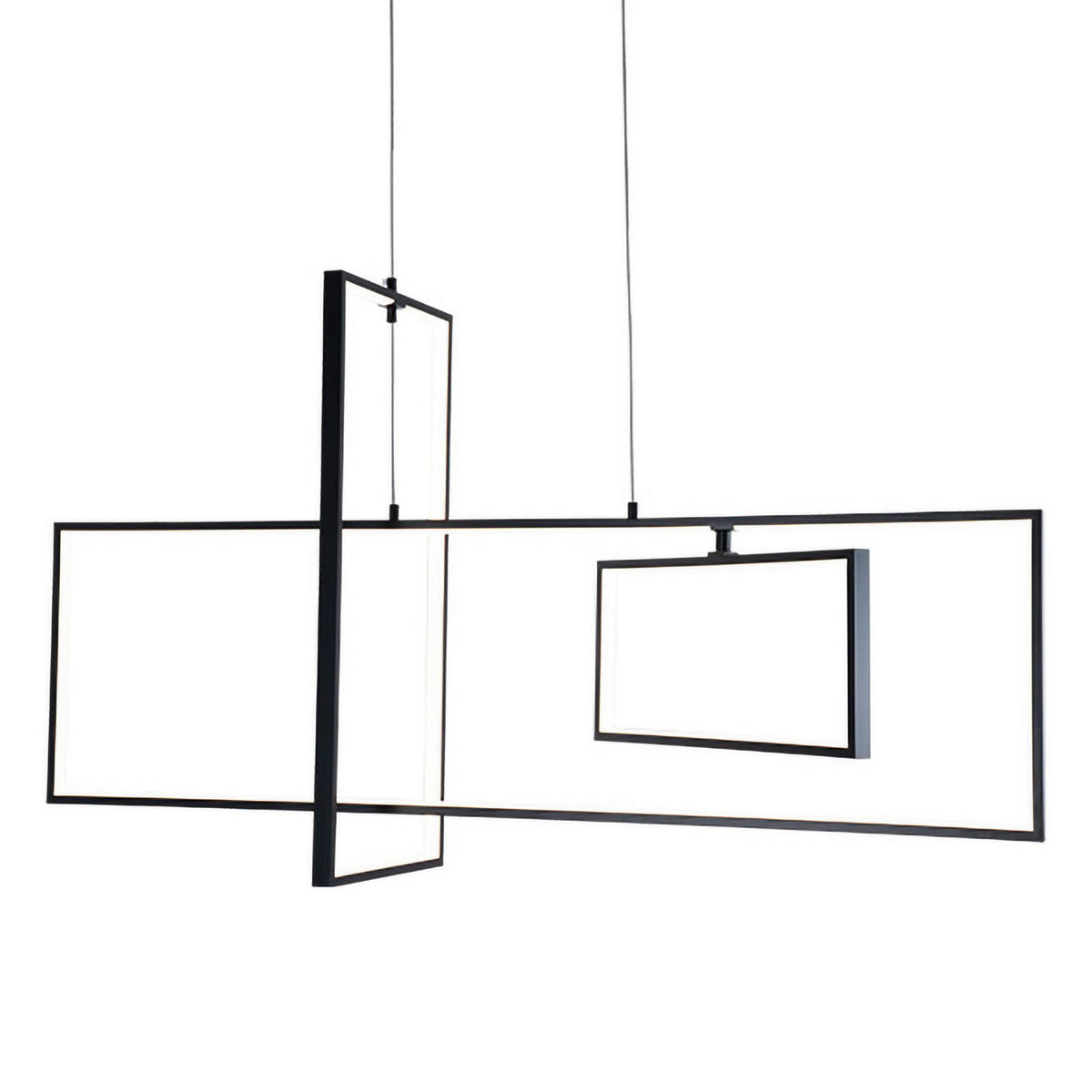 LED-HÄNGELEUCHTE 90/2/100 cm  - Schwarz, Design, Metall (90/2/100cm)