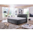 BOXSPRINGBETT "OCEAN" Webstoff 200/200 cm INKL. Topper - Anthrazit/Schwarz, Design, Holz/Textil (200/200cm) - Novel