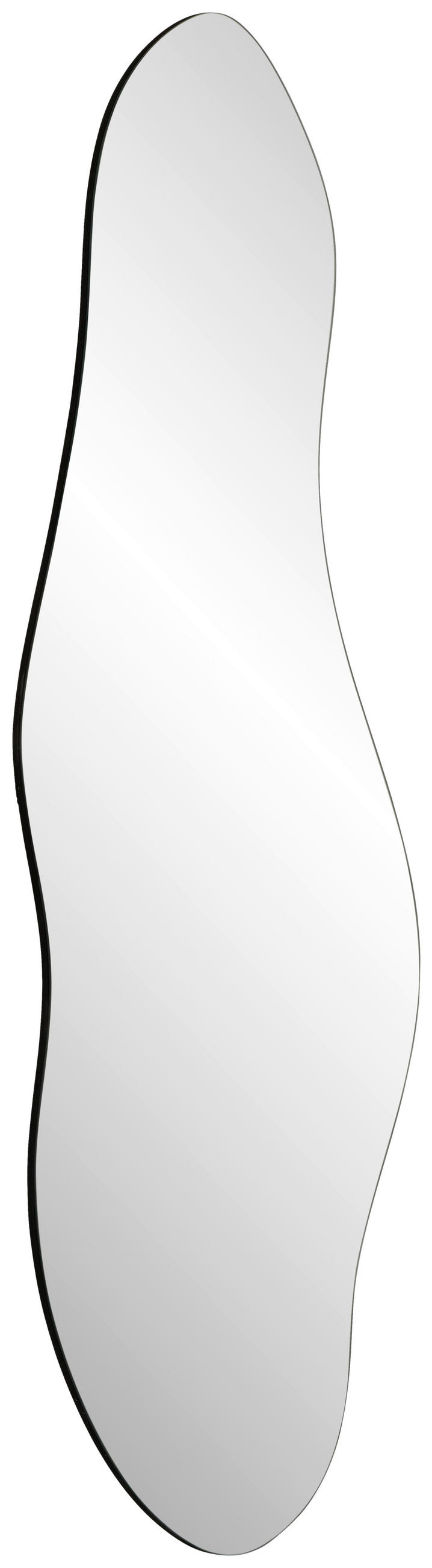 WANDSPIEGEL 80/180/2 cm    in Freiform  - Schwarz, Design, Glas/Holzwerkstoff (80/180/2cm) - MID.YOU