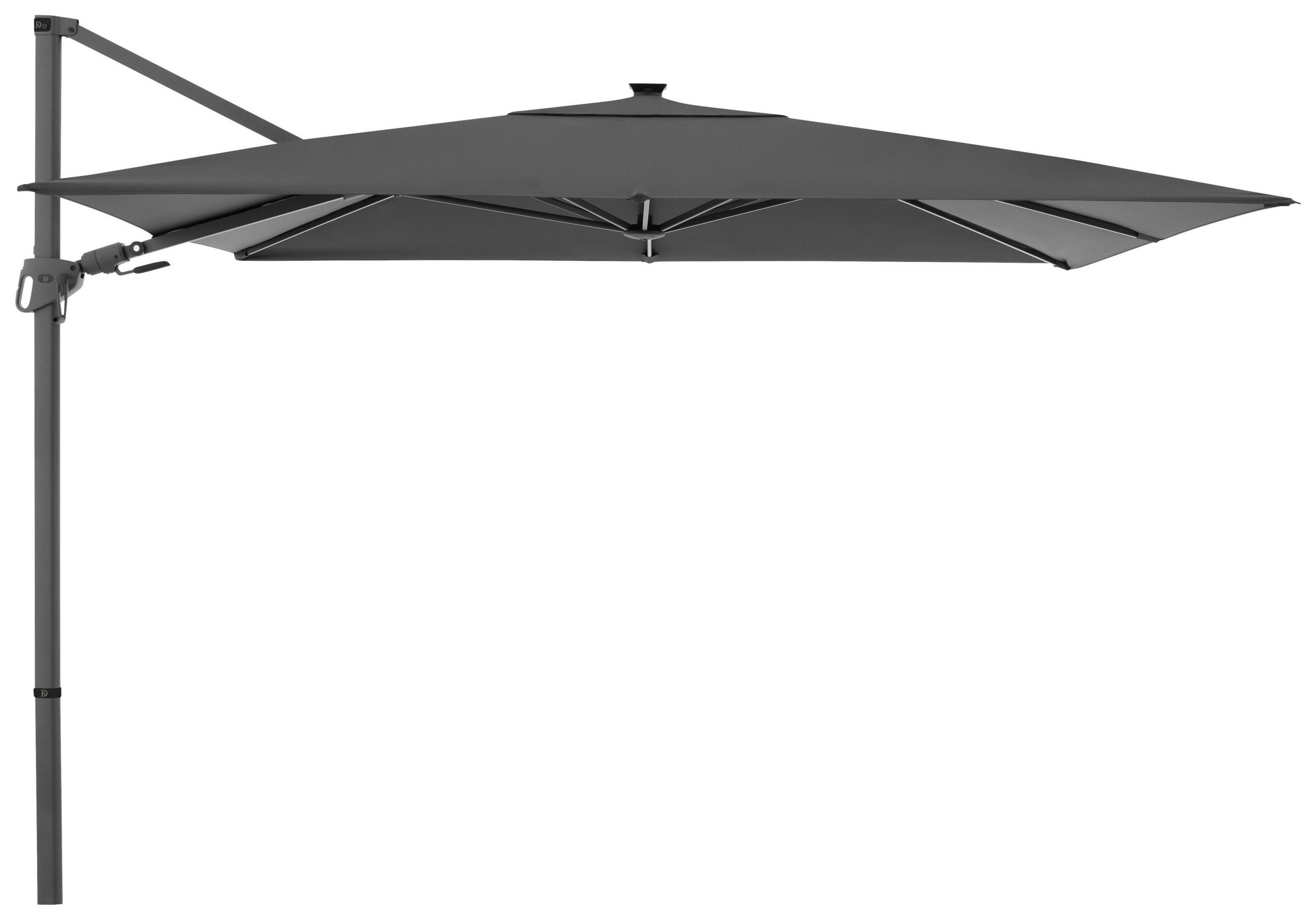 AMPELSCHIRM  300/220 cm  - Anthrazit, Design, Textil/Metall (300/220cm) - Dieter Knoll