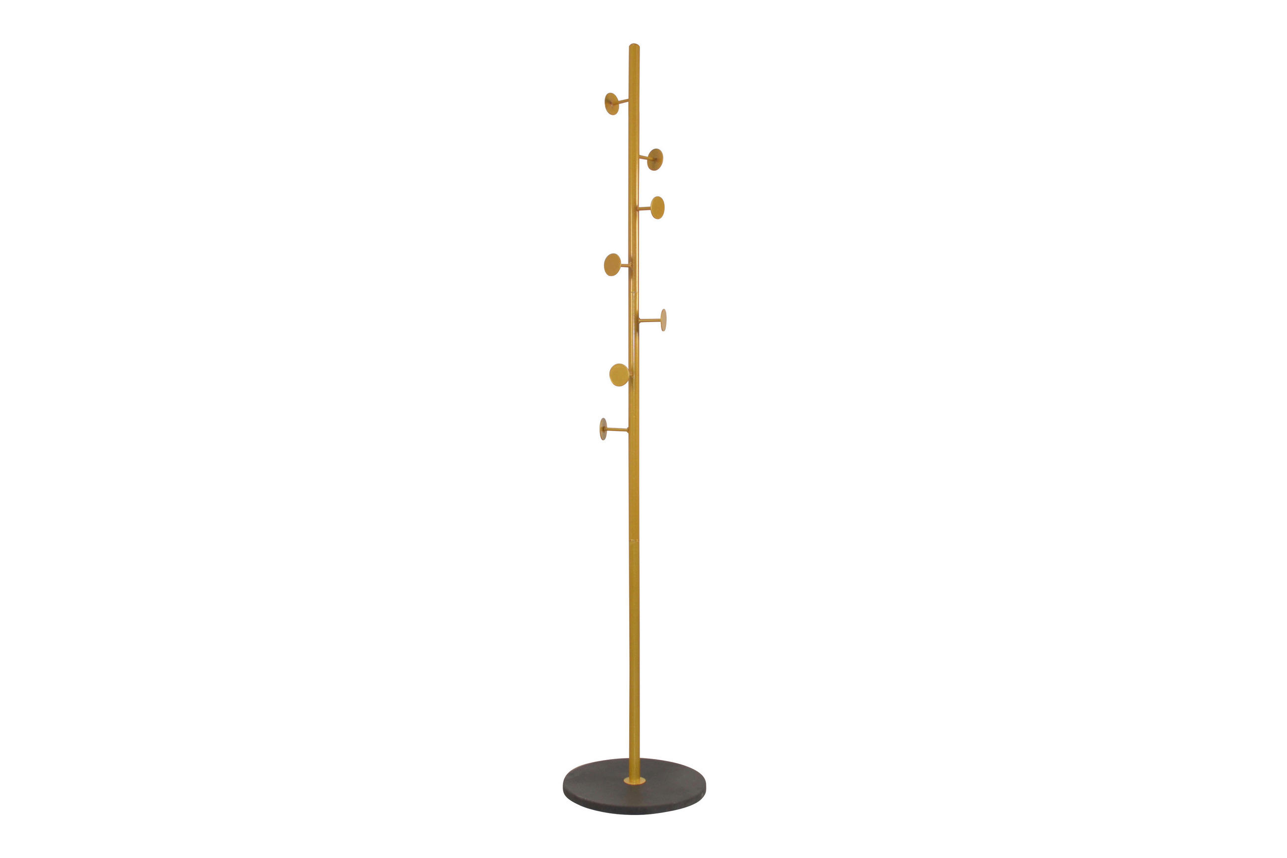 KLEIDERSTÄNDER in Goldfarben   - Goldfarben, Design, Stein/Metall (35/35/170cm) - MID.YOU