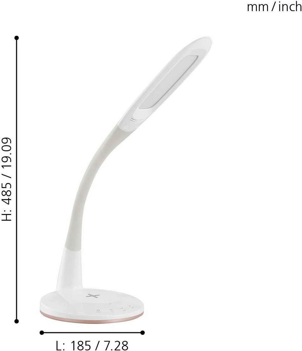 LED SVJETILJKA STOLNA  - bijela, Basics, plastika (18,5/18,5/48,5cm)