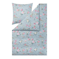 BETTWÄSCHE Atelier Flanell 155/200 cm  - Taubenblau, Design, Textil (155/200cm) - Estella