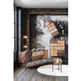 KOMMODE  in 80/108/35 cm  - Dunkelbraun/Messingfarben, LIFESTYLE, Holz/Metall (80/108/35cm) - Landscape