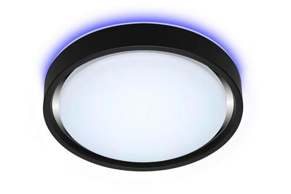 LED-DECKENLEUCHTE  36/7,5 cm    - Schwarz, Basics, Kunststoff/Metall (36/7,5cm) - Novel
