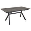 ESSTISCH in Metall, Holzwerkstoff 160/95/76 cm   - Schieferfarben/Schwarz, Basics, Holzwerkstoff/Metall (160/95/76cm) - Celina Home