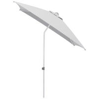 SONNENSCHIRM 200 cm Hellgrau  - Silberfarben/Hellgrau, Basics, Textil/Metall (200/200cm) - Kettler