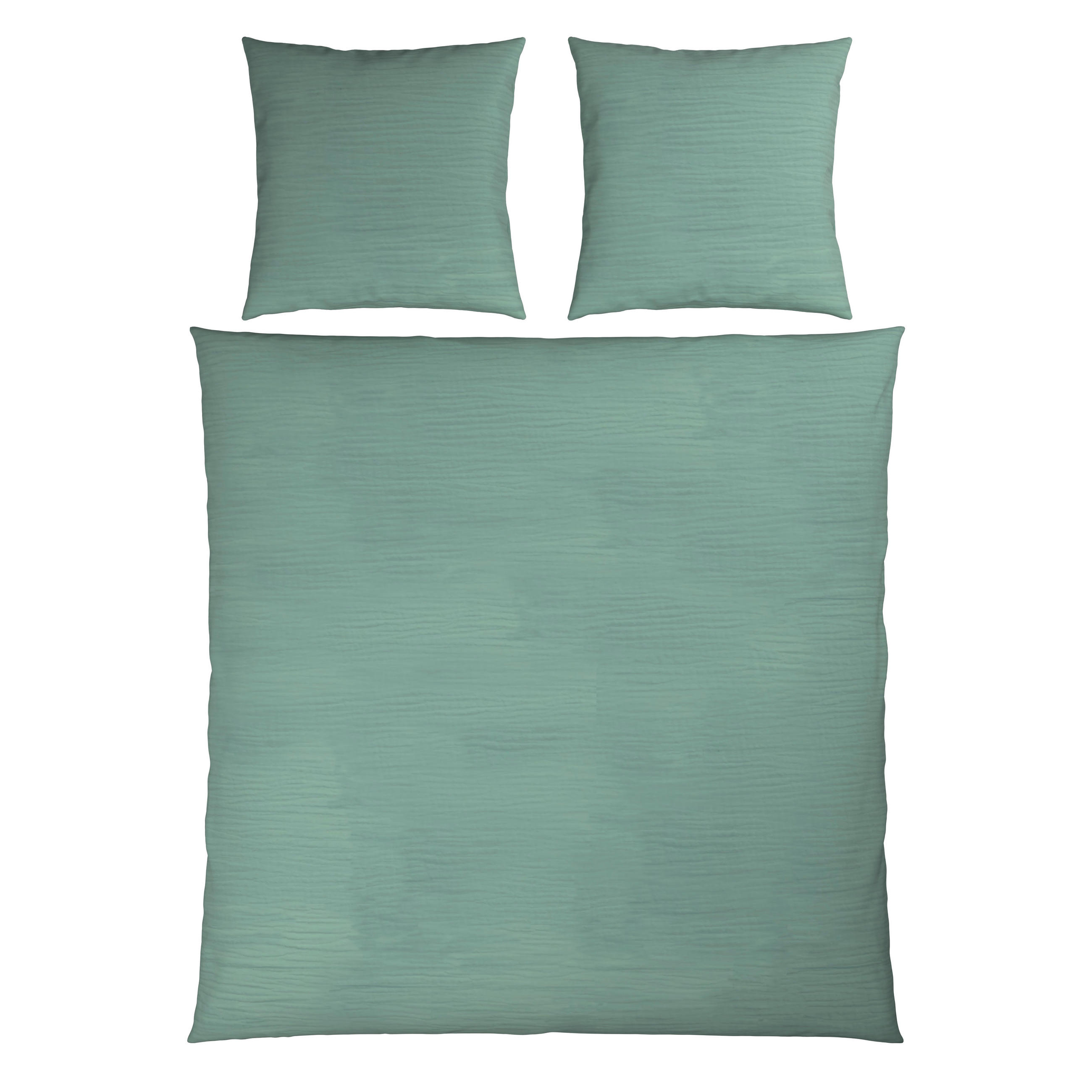 BETTWÄSCHE Musselin 200/200 cm  - Grün, Textil (200/200cm) - Novel