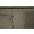 ECKSOFA in Struktur Hellbraun 205/280 cm - Hellbraun/Schwarz, Design, Textil/Metall (205/280cm) - Xora
