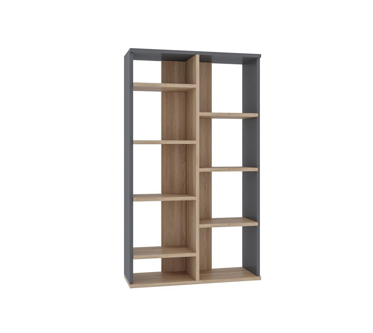 REGAL  72/123,6/25 cm Anthrazit, Eichefarben  - Eichefarben/Anthrazit, Design, Holzwerkstoff (72/123,6/25cm) - MID.YOU
