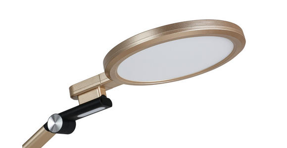 LED-SCHREIBTISCHLEUCHTE 98/20/22,5 cm  - Champagner/Schwarz, Design, Kunststoff/Metall (98/20/22,5cm) - Novel