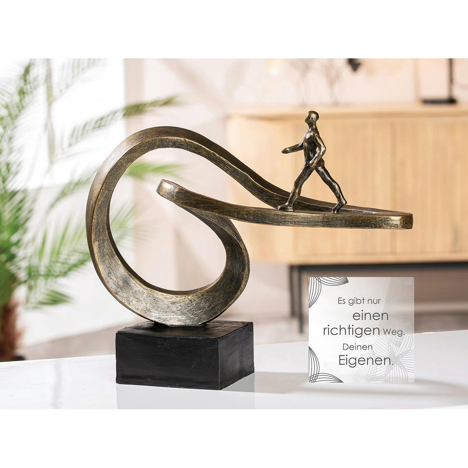 SKULPTUR - Bronzefarben, Basics, Kunststoff (32/25/15cm)