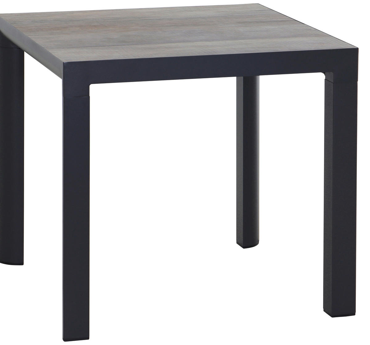 GARTENTISCH 80/80/74 cm Metall quadratisch  - Graubraun/Anthrazit, Basics, Keramik/Metall (80/80/74cm) - Siena Garden