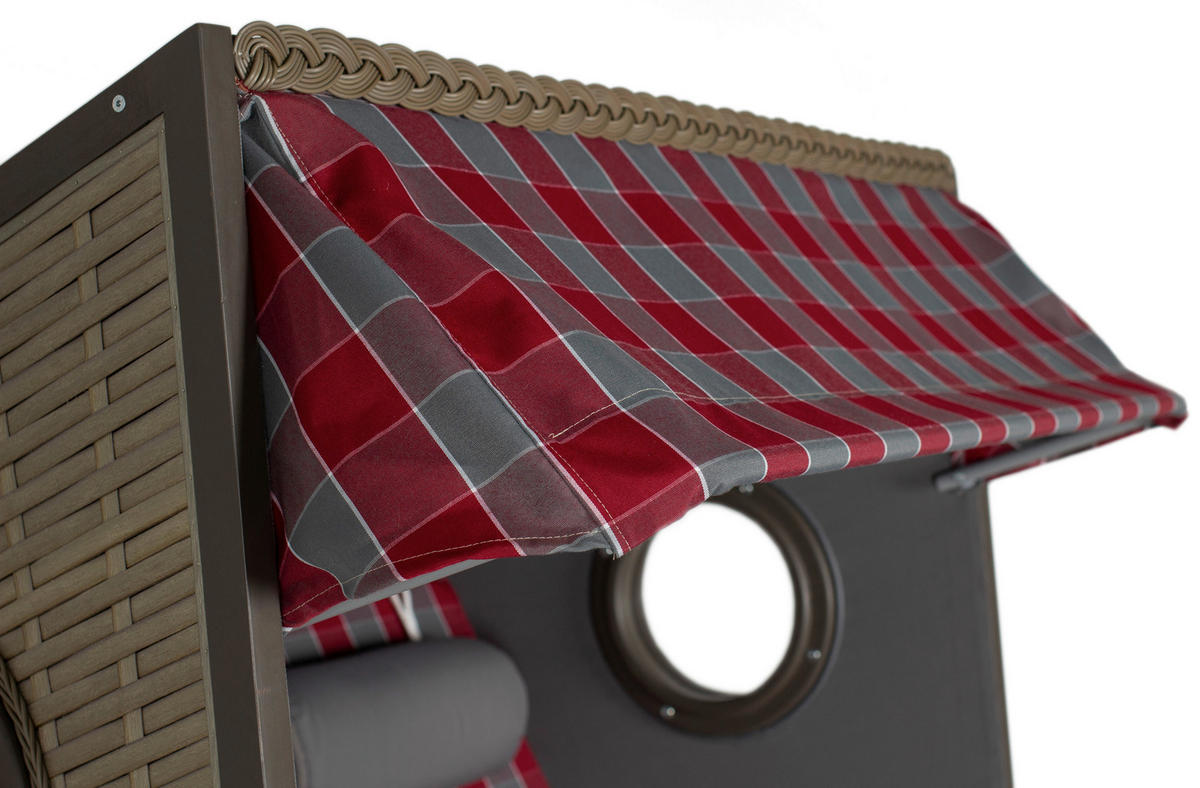 STRANDKORB Grau  - Grau, LIFESTYLE, Holz (120/160/80cm)