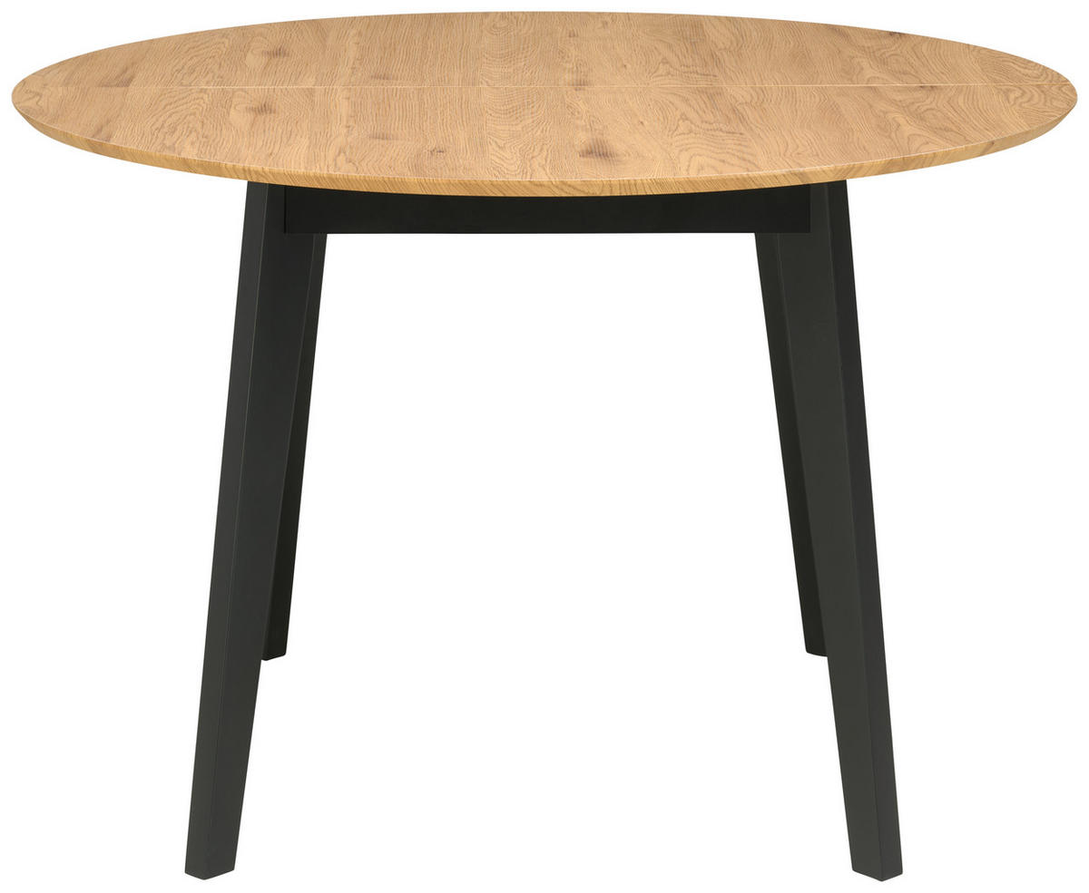 AUSZIEHTISCH in Holz, Holzwerkstoff  - Eichefarben/Schwarz, KONVENTIONELL, Holz/Holzwerkstoff (120-200/74/120cm) - MID.YOU