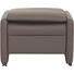 HOCKER in Leder Schlammfarben - Schlammfarben/Schwarz, KONVENTIONELL, Leder/Kunststoff (72/50/80cm) - HIMOLLA