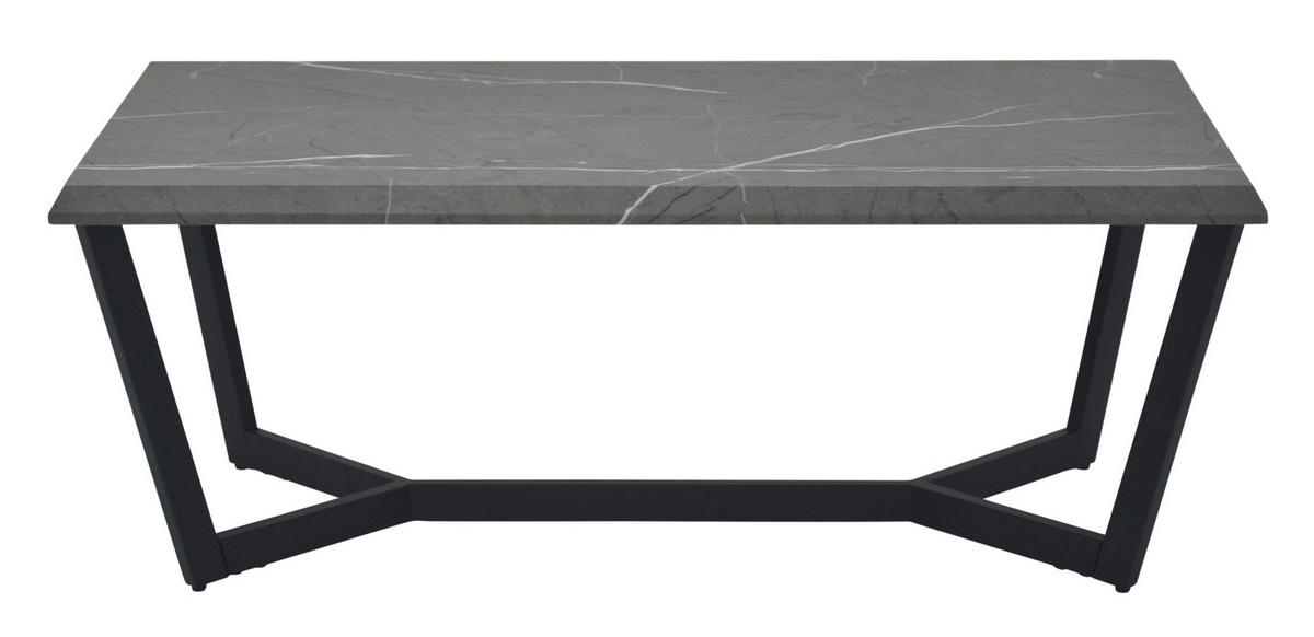 COUCHTISCH in Metall, Holzwerkstoff 110/60/42 cm  - Schwarz/Grau, Design, Holzwerkstoff/Metall (110/60/42cm) - Livetastic