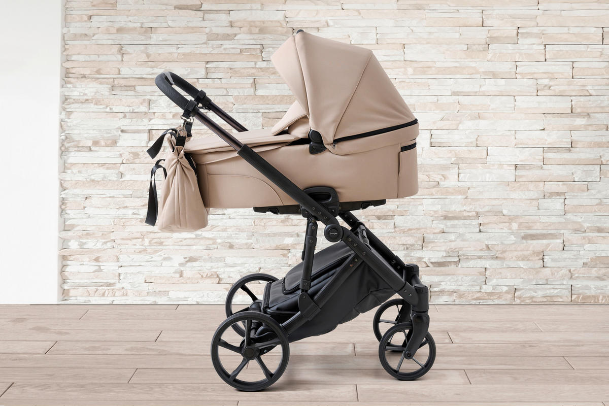 BARNVAGNSSET Easy Compact  - beige/svart, Basics, metall/textil (108/61/96cm) - Jimmylee