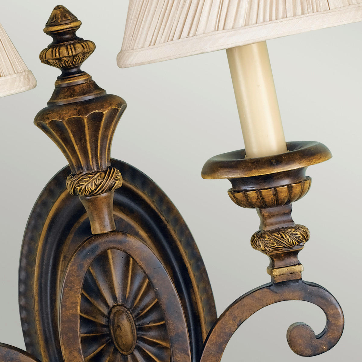 WANDLEUCHTE - Braun, Konventionell, Metall (36,8/18,4/61cm) - Elstead Lighting