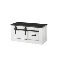 GARDEROBENBANK  in 93/46/43 cm  - Anthrazit/Schwarz, Design, Holzwerkstoff/Metall (93/46/43cm) - Modante