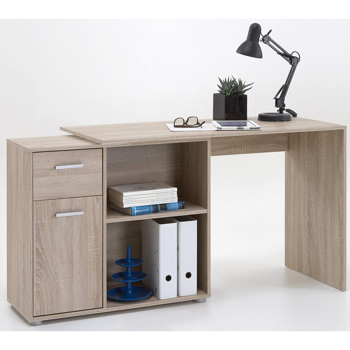 ECKSCHREIBTISCH 117/83/74 cm  in Eichefarben  - Eichefarben, KONVENTIONELL, Holzwerkstoff (117/83/74cm) - MID.YOU