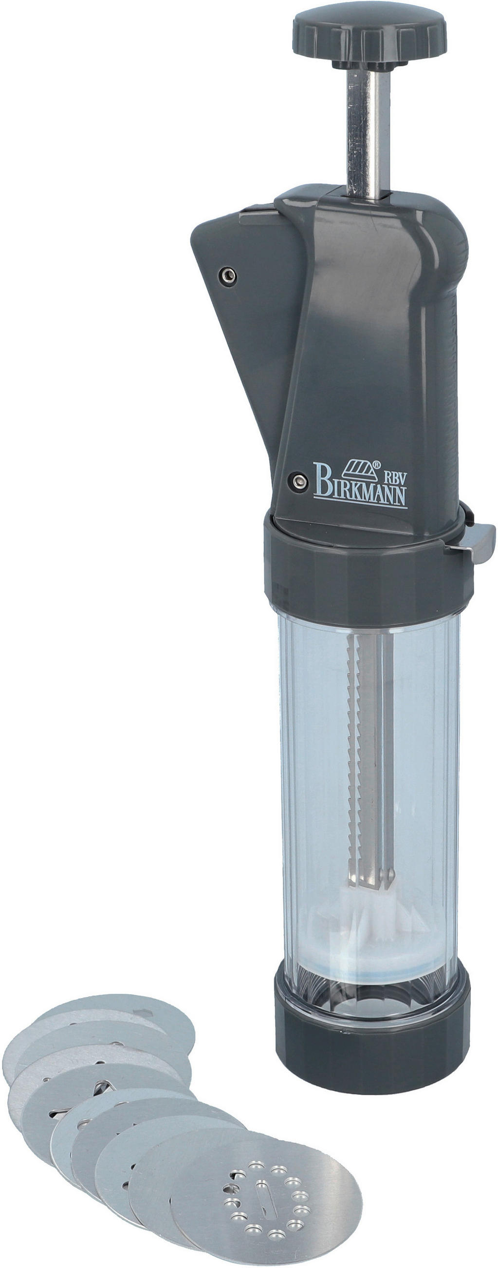 GEBÄCKPRESSE - Transparent/Grau, Basics, Kunststoff (7,3/5,5/27cm) - Birkmann