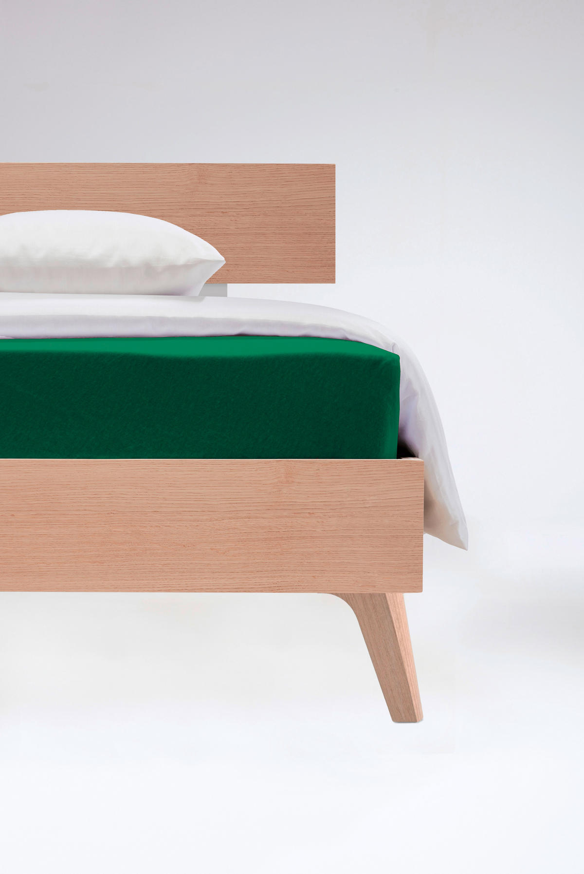 SPANNBETTTUCH Flausch Jersey Jersey  - Waldgrün, Design, Textil (180/200cm) - Fleuresse
