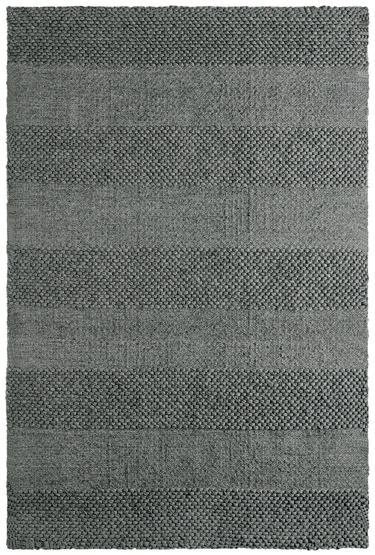HANDWEBTEPPICH 200/290 cm Grau  - Grau, Basics, Textil (200/290cm) - Obsession