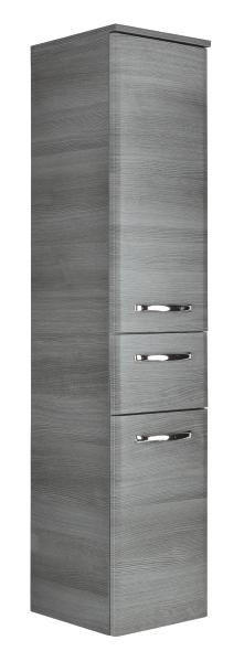 SREDNJI ORMARIĆ   - boje grafita/boje kroma, Design, drvni materijal/drvo (30/141/33cm) - Xora