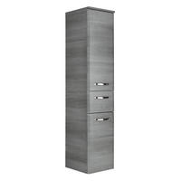 MIDISCHRANK 30/141/33 cm  - Chromfarben/Graphitfarben, Design, Holz/Holzwerkstoff (30/141/33cm) - Xora