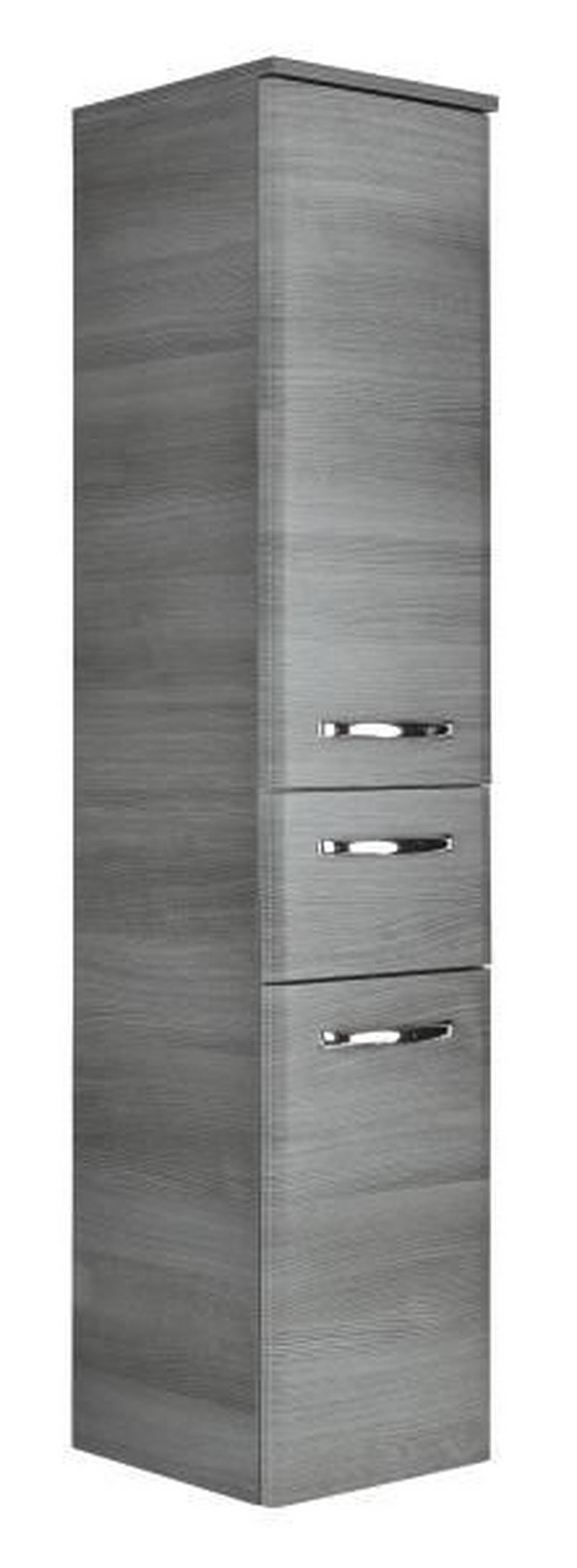MIDISCHRANK 30/141/33 cm  - Chromfarben/Graphitfarben, Design, Holz/Holzwerkstoff (30/141/33cm) - Xora