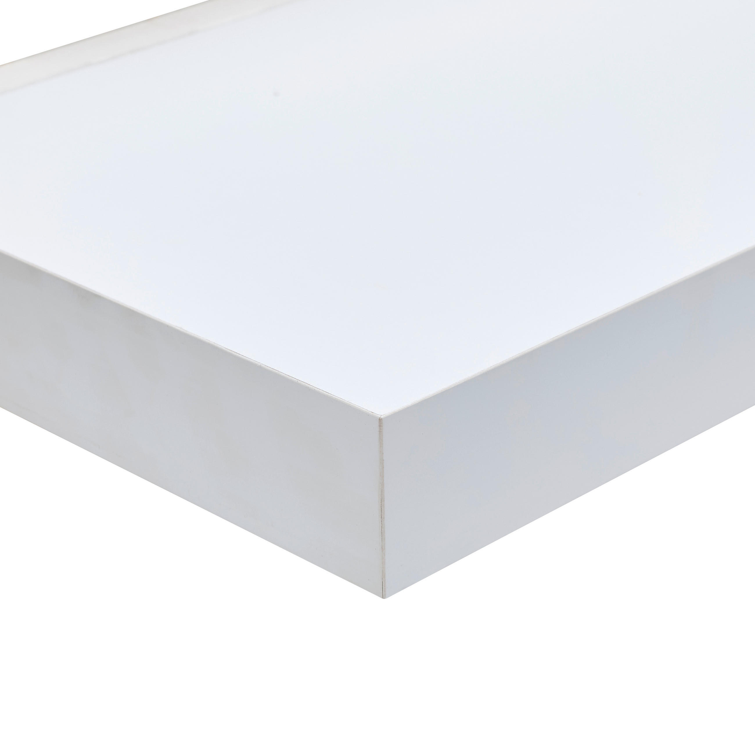 WANDBOARD Weiß  - Weiß, Basics, Holzwerkstoff (110/5/25cm) - Xora