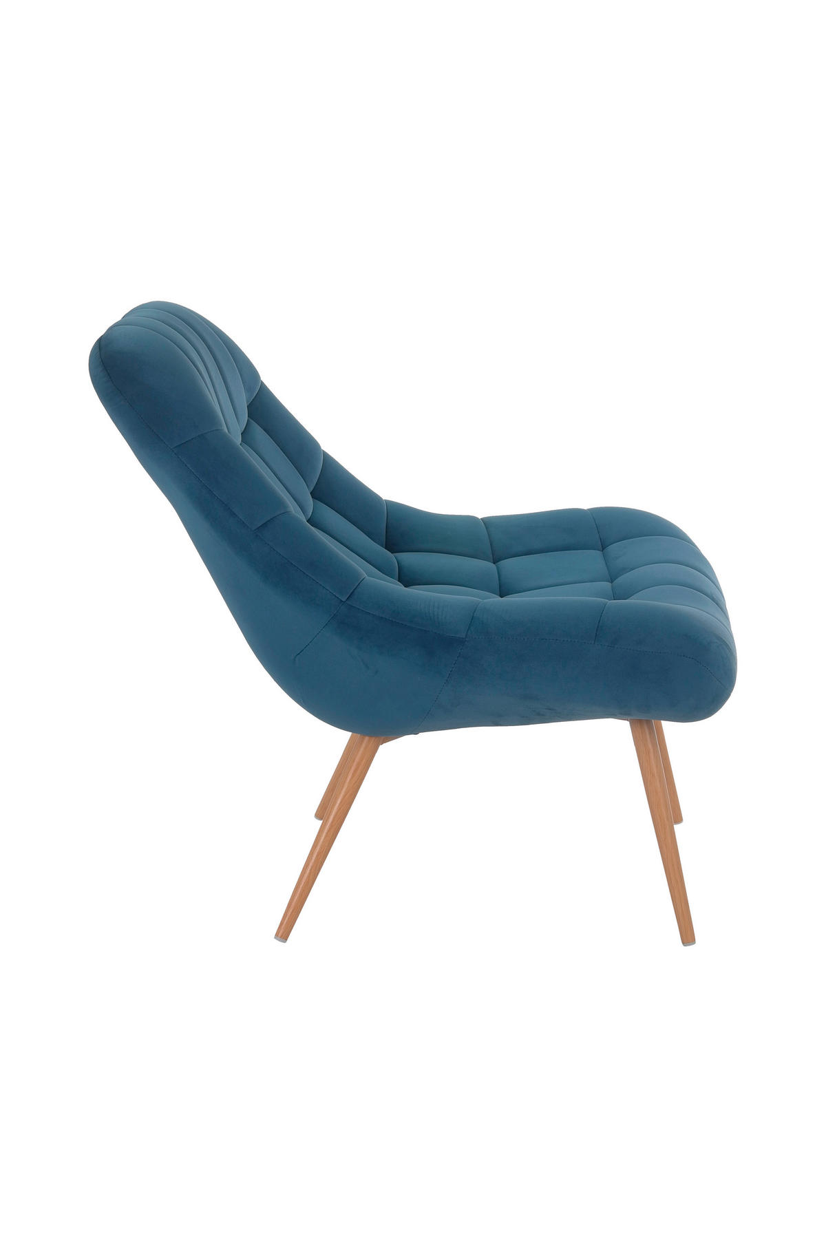 XXL-SESSEL - Blau/Naturfarben, MODERN, Textil/Metall (76/85,6/85,6cm) - Livetastic