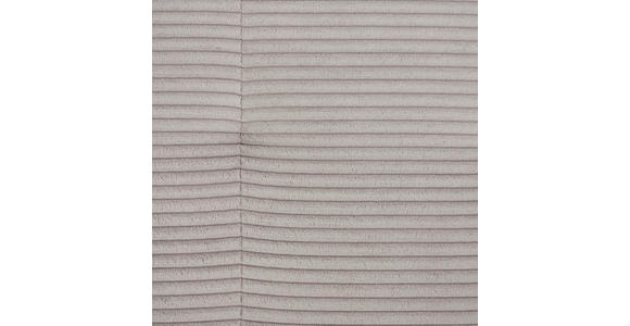 ECKSOFA in Velours, Cord Hellgrau  243/155 cm  - Hellgrau/Schwarz, Design, Kunststoff/Textil (243/155cm) - Xora