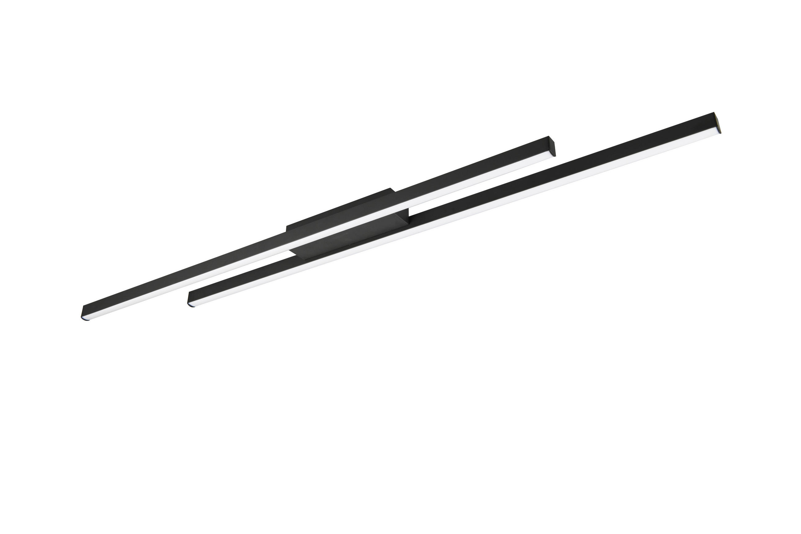 LED-DECKENLEUCHTE     - Schwarz, Design, Metall (110,0/5/8,5cm)