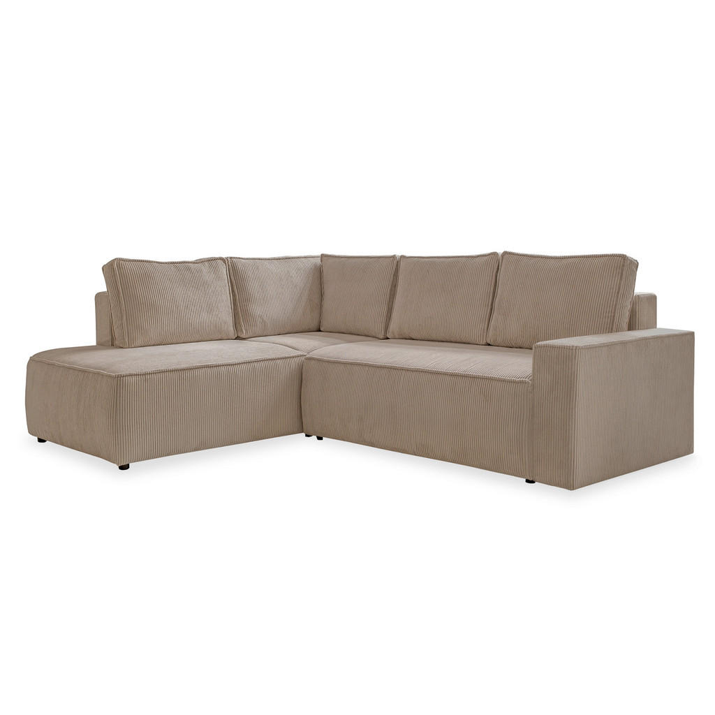 MID.YOU ROHOVÁ SEDAČKA, textil, šedohnědá