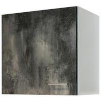KÜCHENOBERSCHRANK 60/54,8/32 cm  in Weiß, Graubraun  - Graubraun/Alufarben, KONVENTIONELL, Holzwerkstoff/Kunststoff (60/54,8/32cm) - FlexWell
