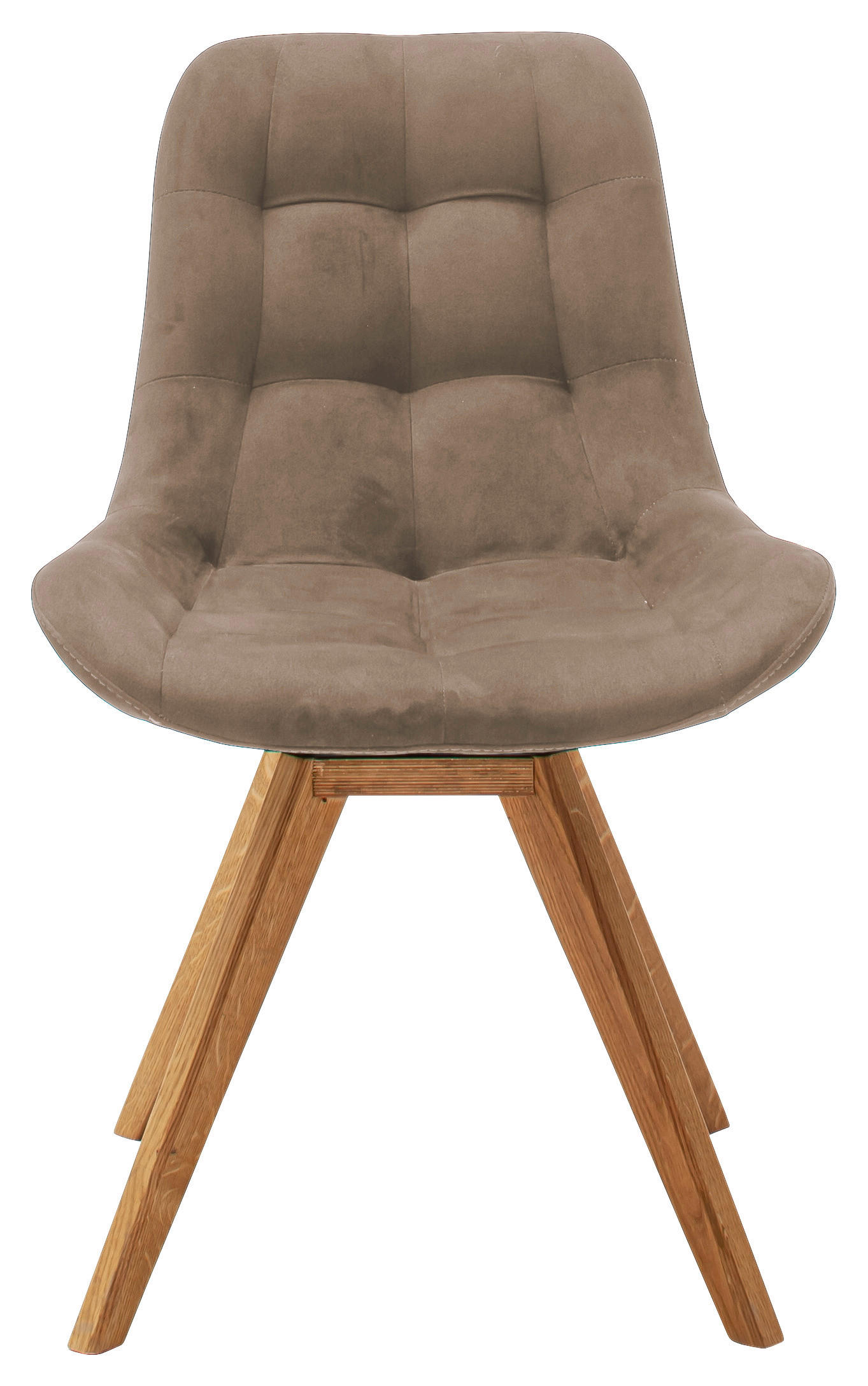 STUHL Flachgewebe Cappuccino  - Cappuccino, KONVENTIONELL, Holz/Textil (56/84/63cm) - Carryhome